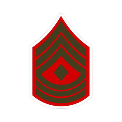 USMC E8 1SG Service (United States) (Military Rank) STICKER Vinyl Kiss-Cut Decal 3 Inch White - The Sticker Space