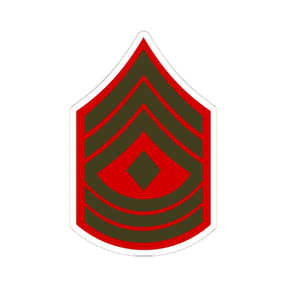 USMC E8 1SG Service (United States) (Military Rank) STICKER Vinyl Kiss-Cut Decal 6 Inch White - The Sticker Space