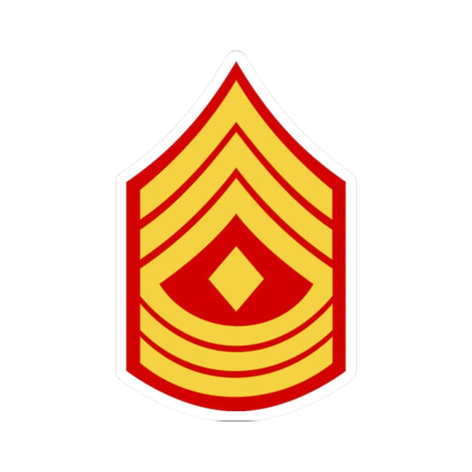 USMC E8 1SG (United States) (Military Rank) STICKER Vinyl Kiss-Cut Decal 2 Inch White - The Sticker Space