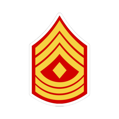 USMC E8 1SG (United States) (Military Rank) STICKER Vinyl Kiss-Cut Decal 4 Inch White - The Sticker Space