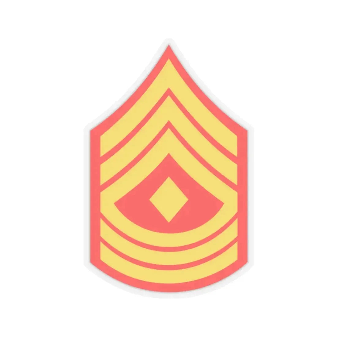 USMC E8 1SG (USMC) STICKER Vinyl Kiss-Cut Decal 2 Inch Transparent - The Sticker Space