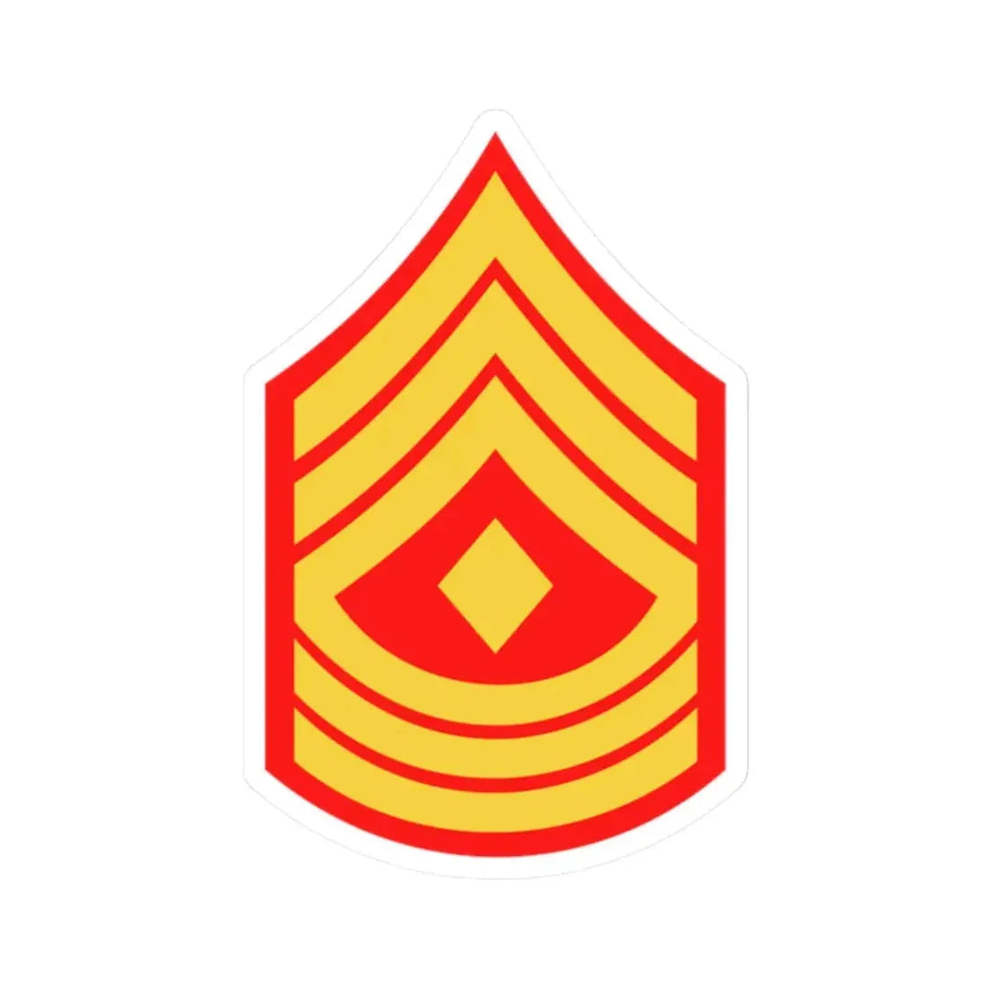 USMC E8 1SG (USMC) STICKER Vinyl Kiss-Cut Decal 2 Inch White - The Sticker Space