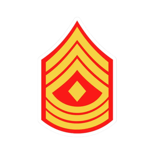 USMC E8 1SG (USMC) STICKER Vinyl Kiss-Cut Decal 2 Inch White - The Sticker Space