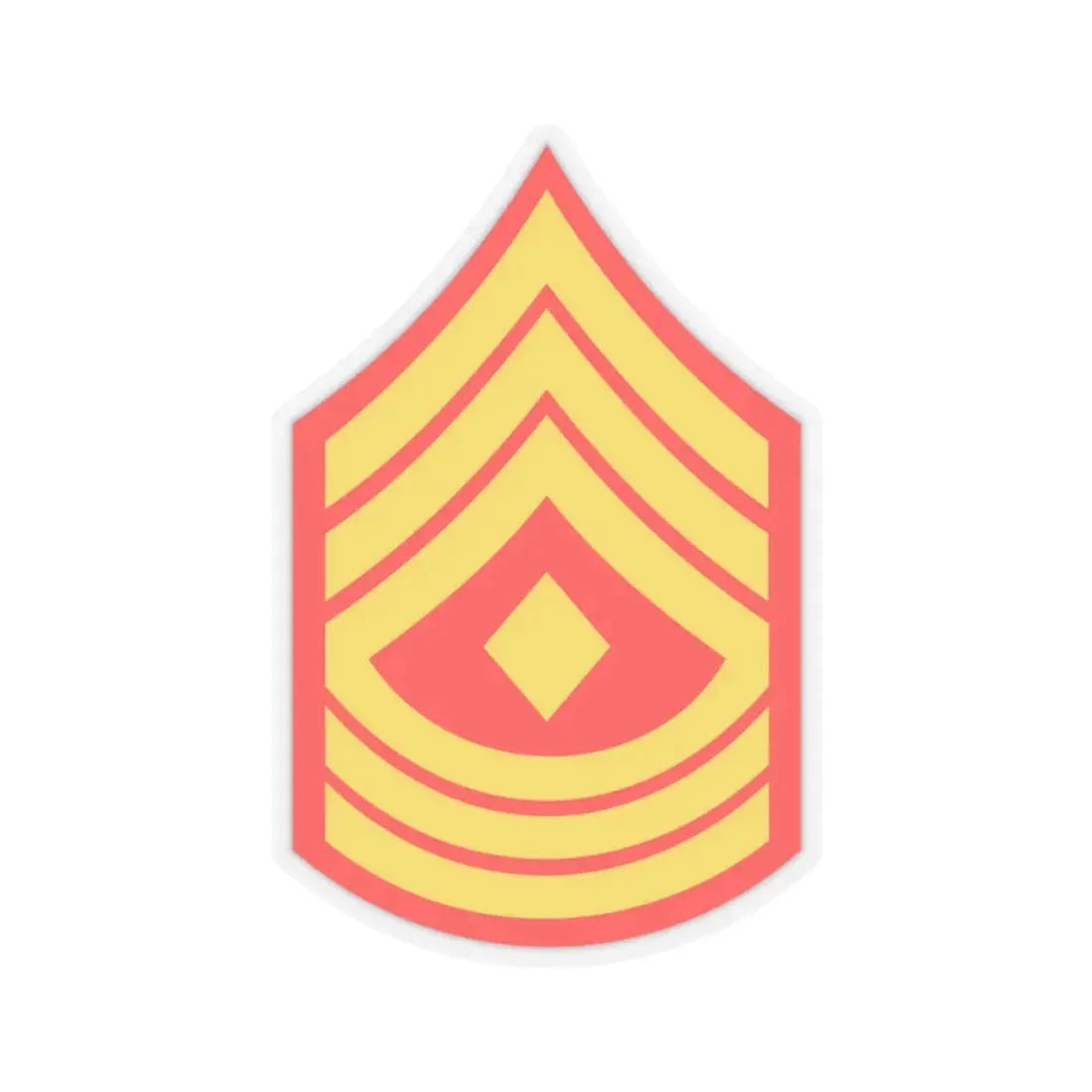 USMC E8 1SG (USMC) STICKER Vinyl Kiss-Cut Decal 3 Inch Transparent - The Sticker Space