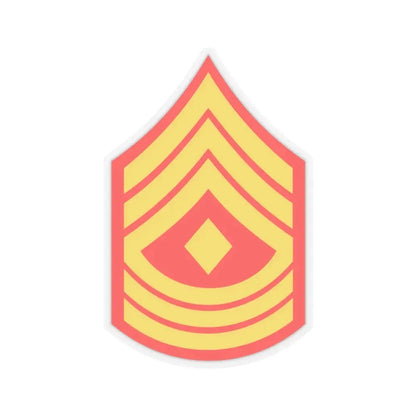 USMC E8 1SG (USMC) STICKER Vinyl Kiss-Cut Decal 3 Inch Transparent - The Sticker Space