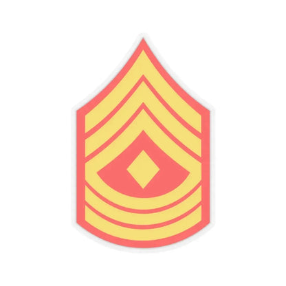 USMC E8 1SG (USMC) STICKER Vinyl Kiss-Cut Decal 4 Inch Transparent - The Sticker Space