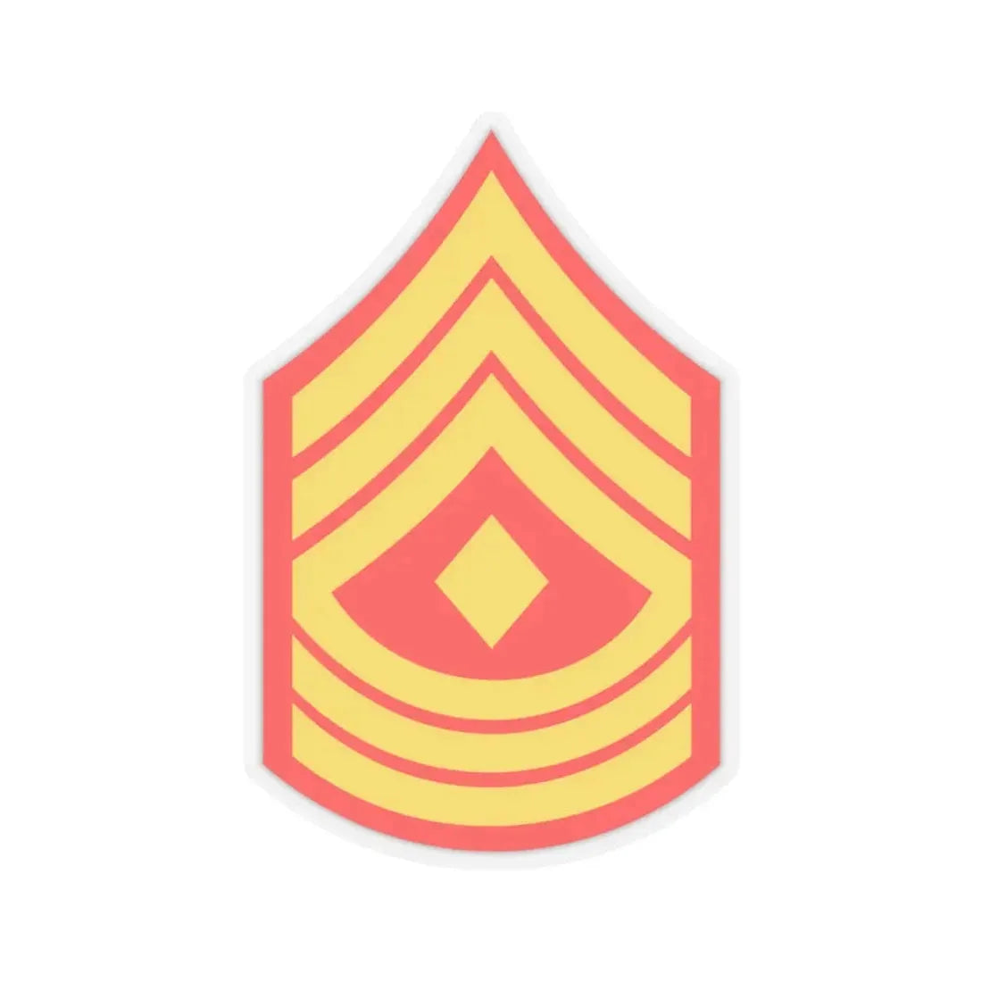 USMC E8 1SG (USMC) STICKER Vinyl Kiss-Cut Decal 6 Inch Transparent - The Sticker Space