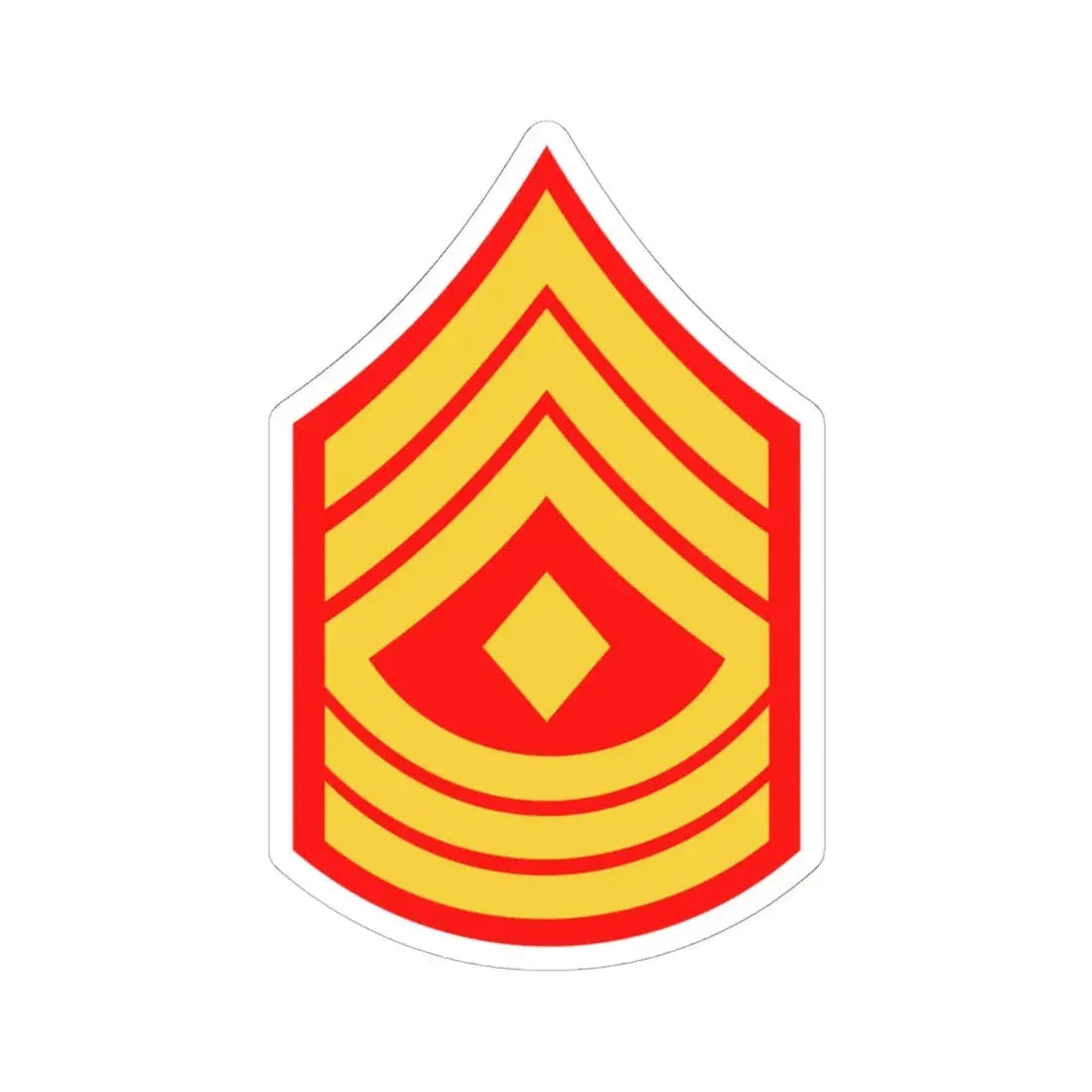 USMC E8 1SG (USMC) STICKER Vinyl Kiss-Cut Decal 6 Inch White - The Sticker Space