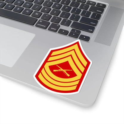 USMC E8 MSG (United States) (Military Rank) STICKER Vinyl Kiss-Cut Decal - The Sticker Space