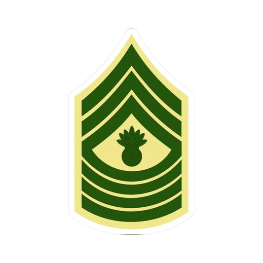 USMC E9 MGyS Class C (United States) (Military Rank) STICKER Vinyl Kiss-Cut Decal 2 Inch White - The Sticker Space