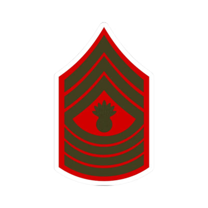 USMC E9 MGyS Service (United States) (Military Rank) STICKER Vinyl Kiss-Cut Decal 2 Inch White - The Sticker Space