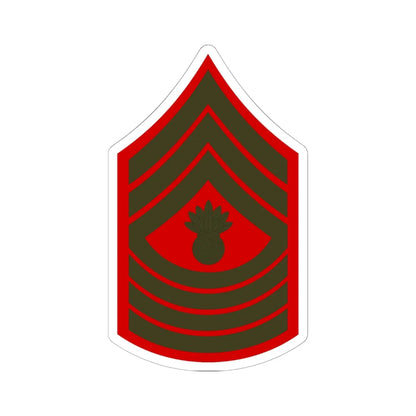 USMC E9 MGyS Service (United States) (Military Rank) STICKER Vinyl Kiss-Cut Decal 6 Inch White - The Sticker Space