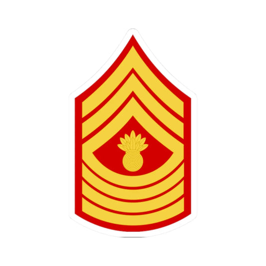 USMC E9 MGyS (United States) (Military Rank) STICKER Vinyl Kiss-Cut Decal 2 Inch White - The Sticker Space