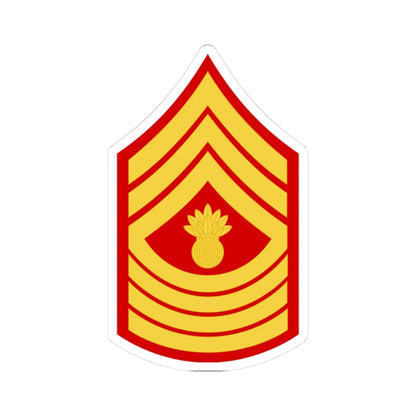 USMC E9 MGyS (United States) (Military Rank) STICKER Vinyl Kiss-Cut Decal 3 Inch White - The Sticker Space