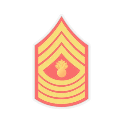 USMC E9 MGyS (USMC) STICKER Vinyl Kiss-Cut Decal 4 Inch Transparent - The Sticker Space