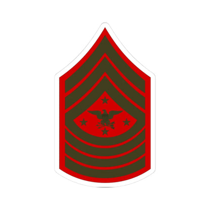 USMC E9 SEAC Service (United States) (Military Rank) STICKER Vinyl Kiss-Cut Decal 3 Inch White - The Sticker Space