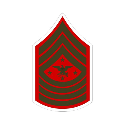 USMC E9 SEAC Service (United States) (Military Rank) STICKER Vinyl Kiss-Cut Decal 4 Inch White - The Sticker Space