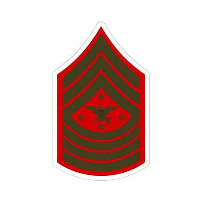 USMC E9 SEAC Service (United States) (Military Rank) STICKER Vinyl Kiss-Cut Decal 6 Inch White - The Sticker Space