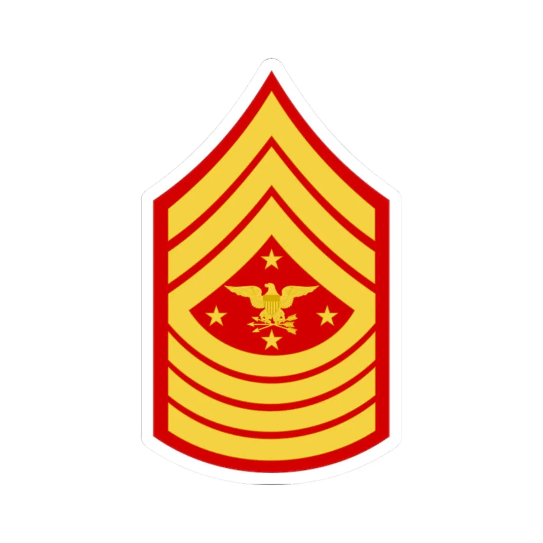 USMC E9 SEAC (United States) (Military Rank) STICKER Vinyl Kiss-Cut Decal 2 Inch White - The Sticker Space