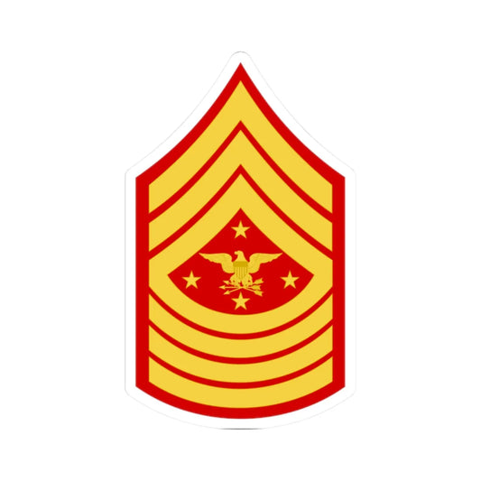 USMC E9 SEAC (United States) (Military Rank) STICKER Vinyl Kiss-Cut Decal 2 Inch White - The Sticker Space