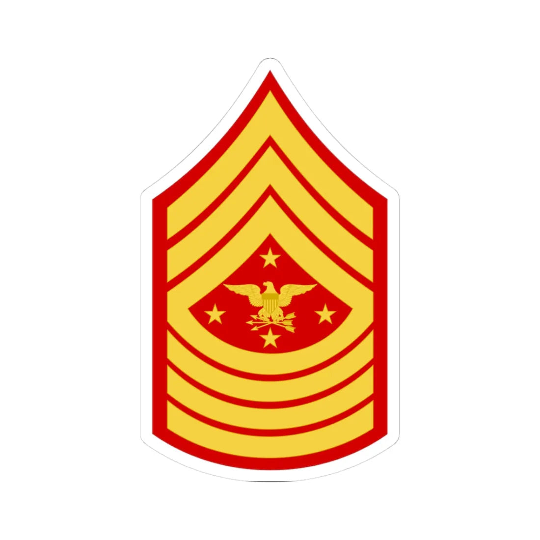 USMC E9 SEAC (United States) (Military Rank) STICKER Vinyl Kiss-Cut Decal 3 Inch White - The Sticker Space