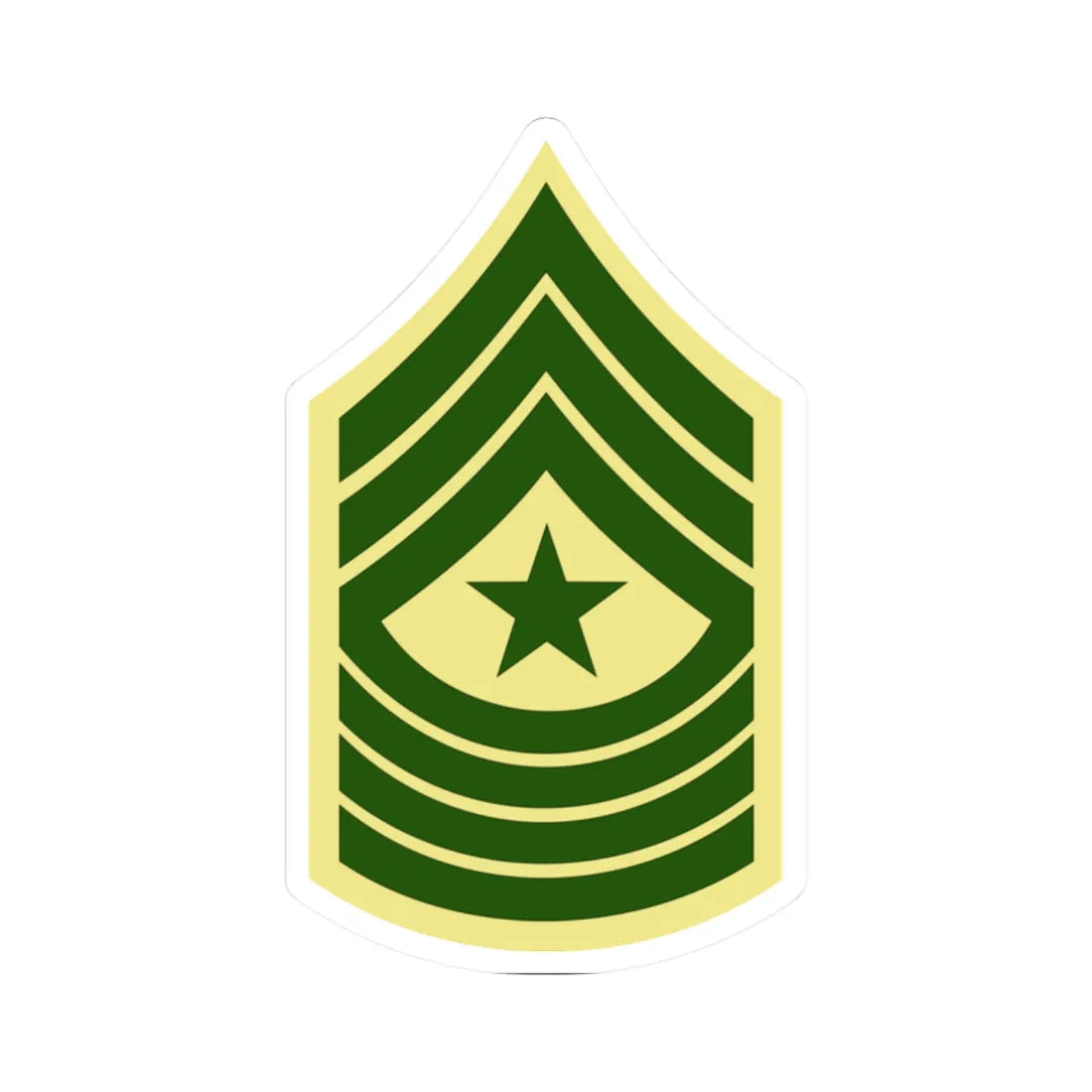 USMC E9 SGM Class C (United States) (Military Rank) STICKER Vinyl Kiss-Cut Decal 2 Inch White - The Sticker Space