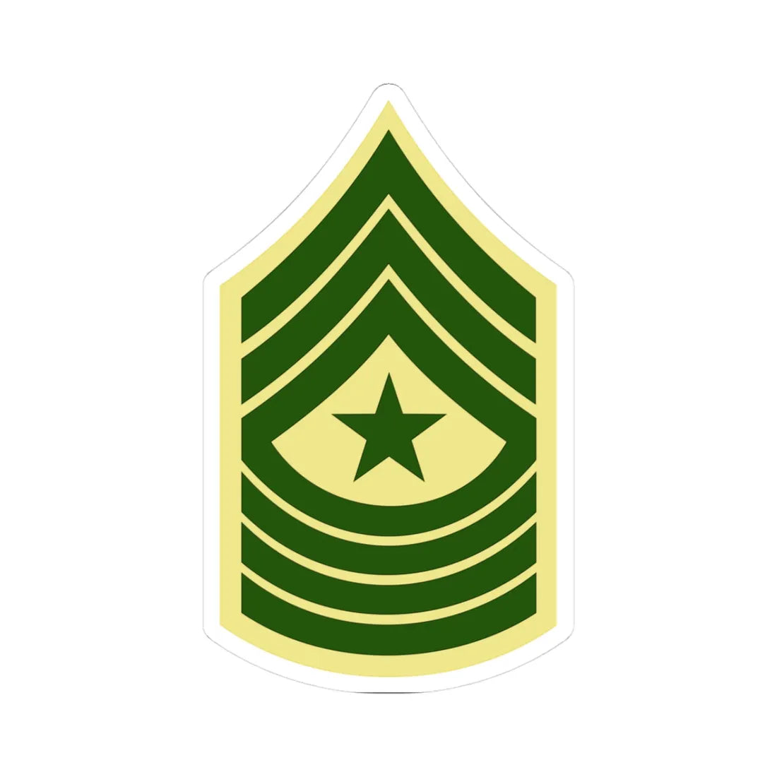 USMC E9 SGM Class C (United States) (Military Rank) STICKER Vinyl Kiss-Cut Decal 3 Inch White - The Sticker Space