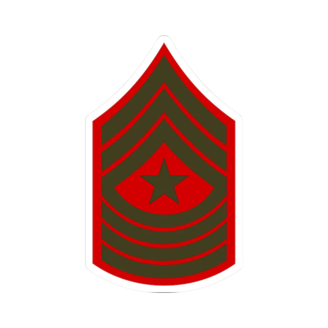 USMC E9 SGM Service (United States) (Military Rank) STICKER Vinyl Kiss-Cut Decal 2 Inch White - The Sticker Space
