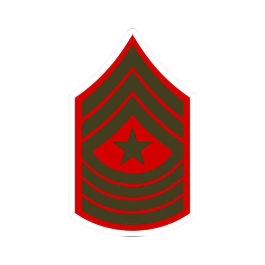 USMC E9 SGM Service (United States) (Military Rank) STICKER Vinyl Kiss-Cut Decal 2 Inch White - The Sticker Space