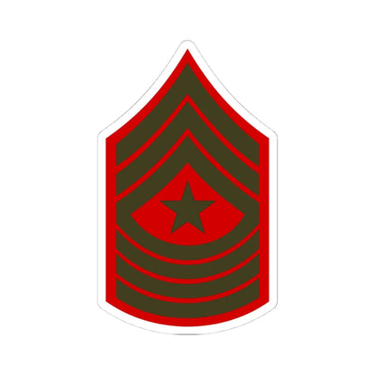 USMC E9 SGM Service (United States) (Military Rank) STICKER Vinyl Kiss-Cut Decal 4 Inch White - The Sticker Space