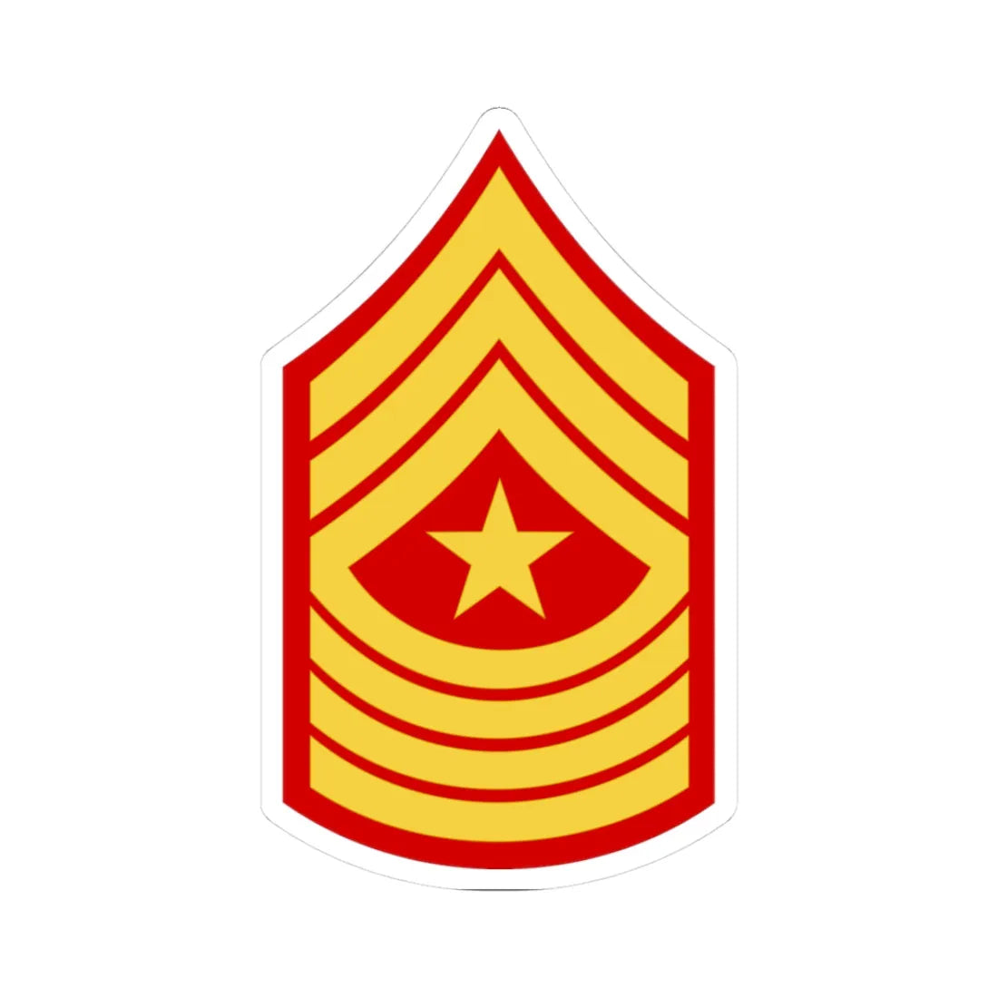 USMC E9 SGM (United States) (Military Rank) STICKER Vinyl Kiss-Cut Decal 3 Inch White - The Sticker Space