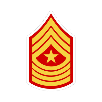 USMC E9 SGM (United States) (Military Rank) STICKER Vinyl Kiss-Cut Decal 4 Inch White - The Sticker Space