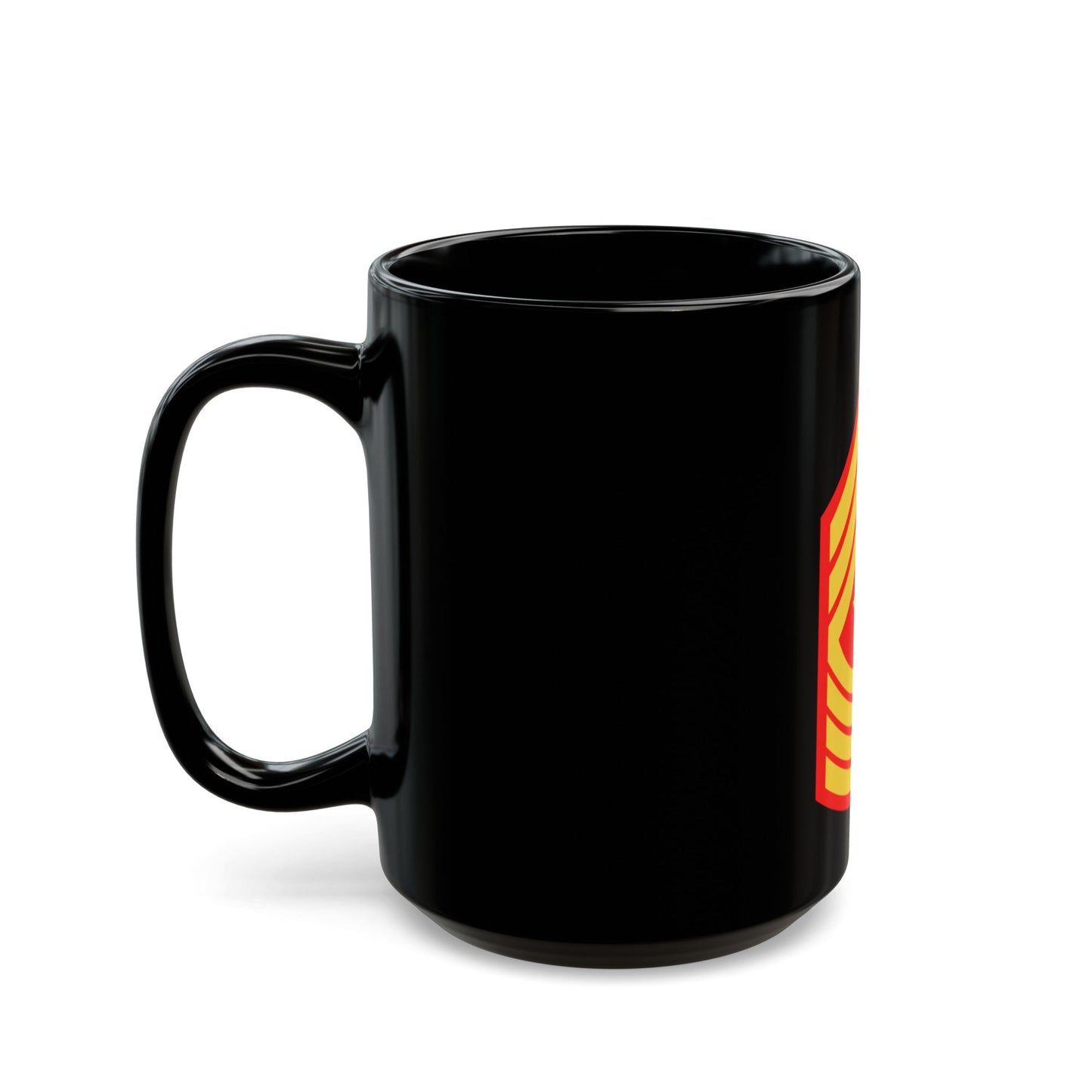 USMC E9 SGM (USMC) Black Coffee Mug-The Sticker Space