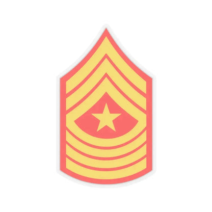 USMC E9 SGM (USMC) STICKER Vinyl Kiss-Cut Decal 3 Inch Transparent - The Sticker Space