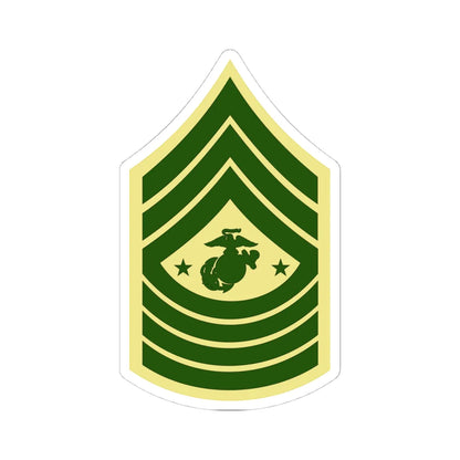 USMC E9 SGMMC Class C (United States) (Military Rank) STICKER Vinyl Kiss-Cut Decal 4 Inch White - The Sticker Space
