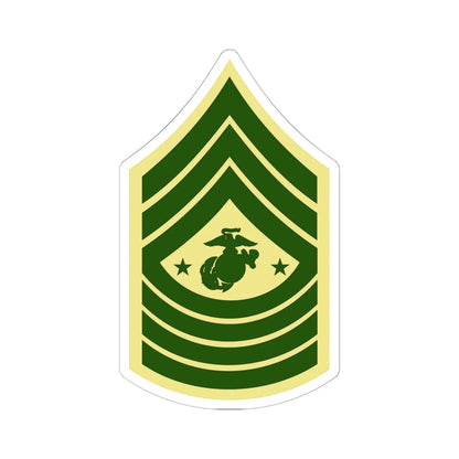 USMC E9 SGMMC Class C (United States) (Military Rank) STICKER Vinyl Kiss-Cut Decal 6 Inch White - The Sticker Space