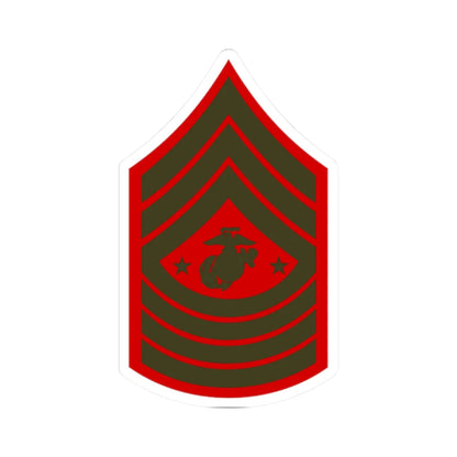 USMC E9 SGMMC Service (United States) (Military Rank) STICKER Vinyl Kiss-Cut Decal 2 Inch White - The Sticker Space