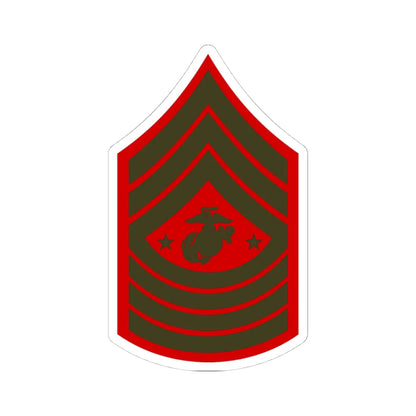 USMC E9 SGMMC Service (United States) (Military Rank) STICKER Vinyl Kiss-Cut Decal 4 Inch White - The Sticker Space