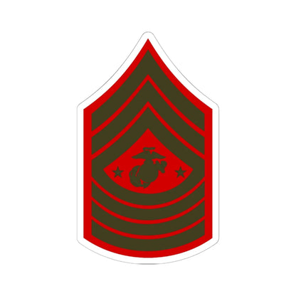USMC E9 SGMMC Service (United States) (Military Rank) STICKER Vinyl Kiss-Cut Decal 6 Inch White - The Sticker Space