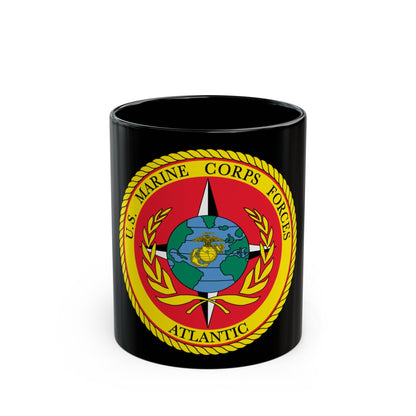 USMC Forces Atlantic (USMC) Black Coffee Mug-11oz-The Sticker Space