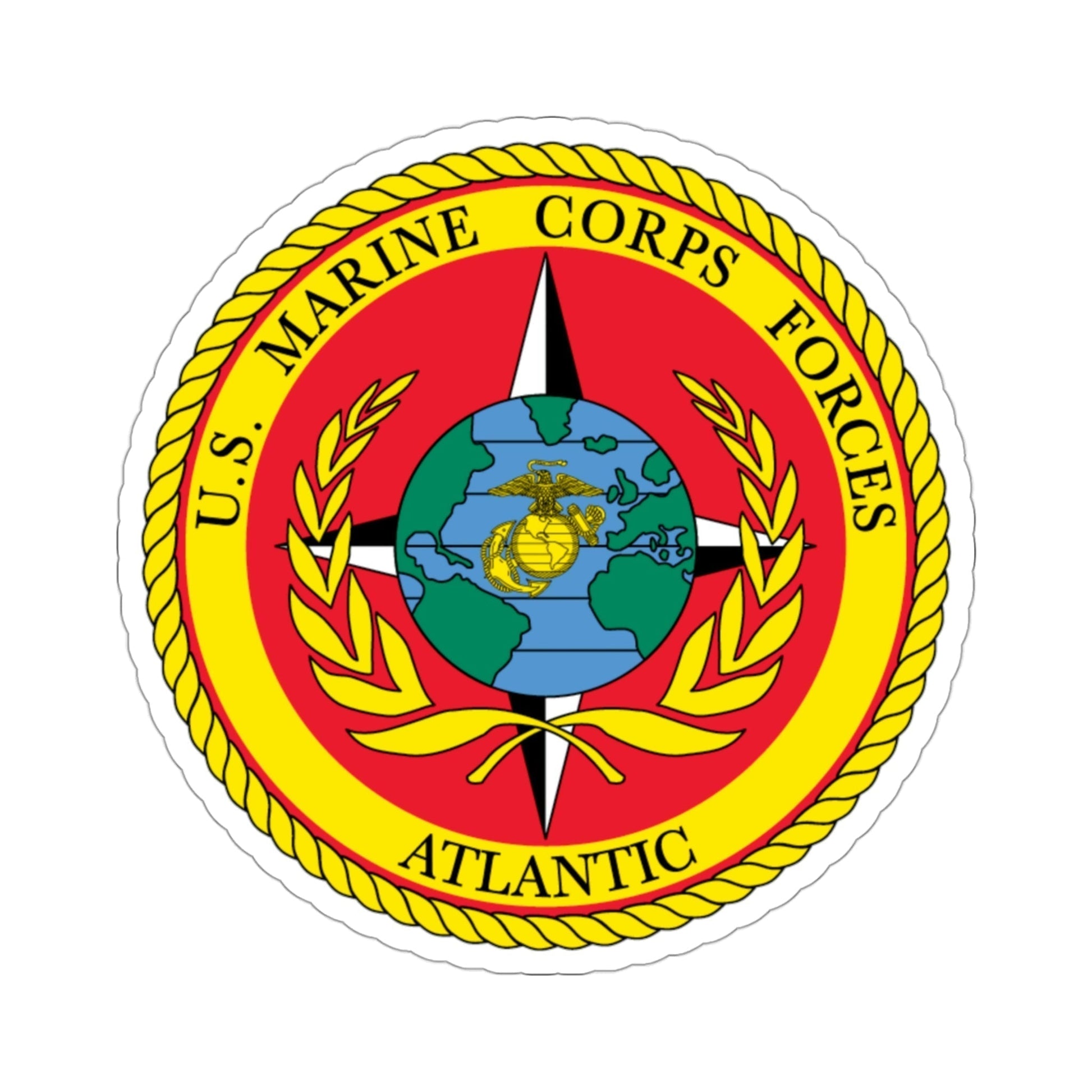 USMC Forces Atlantic (USMC) STICKER Vinyl Die-Cut Decal-3 Inch-The Sticker Space