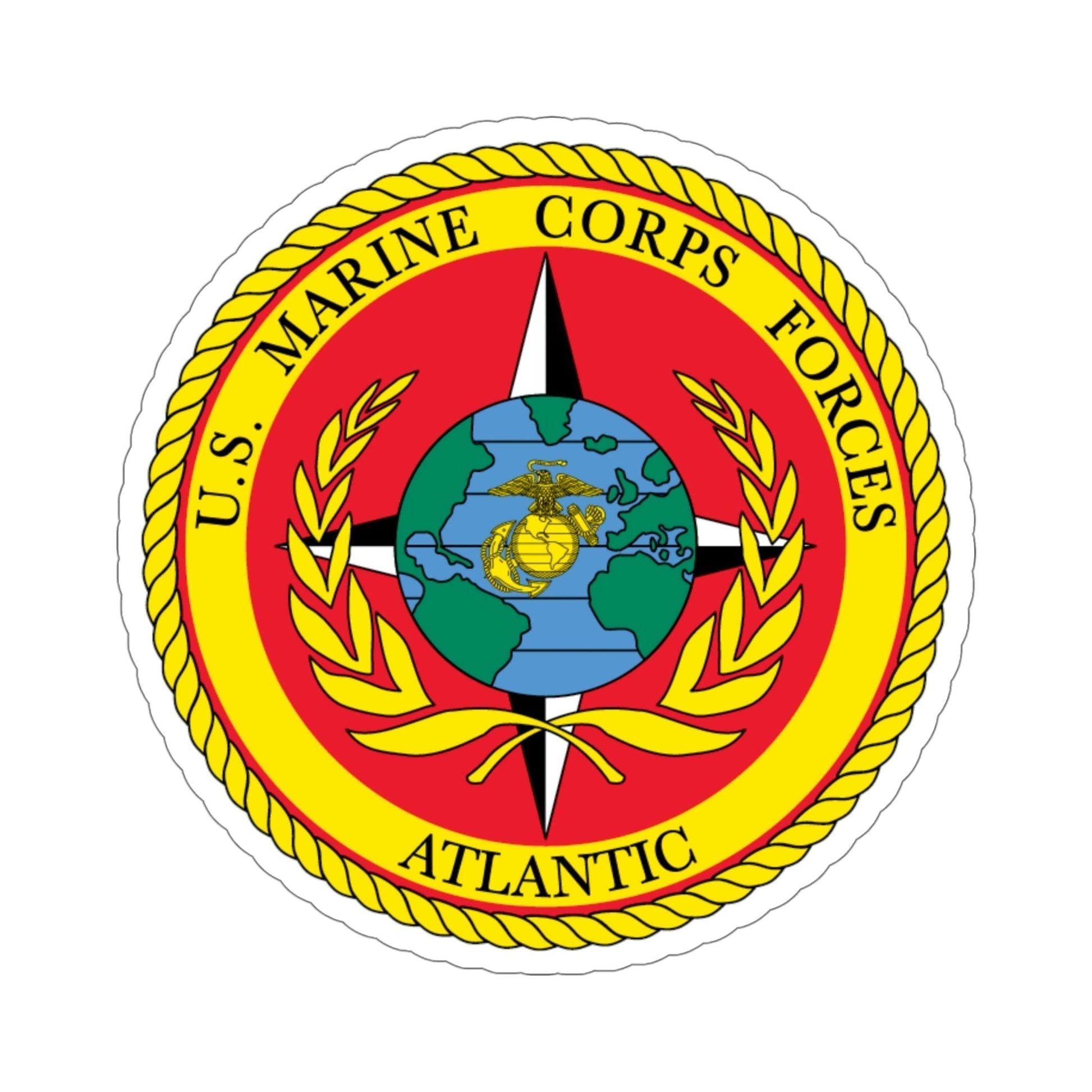 USMC Forces Atlantic (USMC) STICKER Vinyl Die-Cut Decal-6 Inch-The Sticker Space