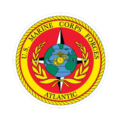 USMC Forces Atlantic (USMC) STICKER Vinyl Kiss-Cut Decal 3 Inch White - The Sticker Space