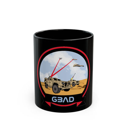 USMC Ground Based Air Defense (USMC) Black Coffee Mug-11oz-The Sticker Space