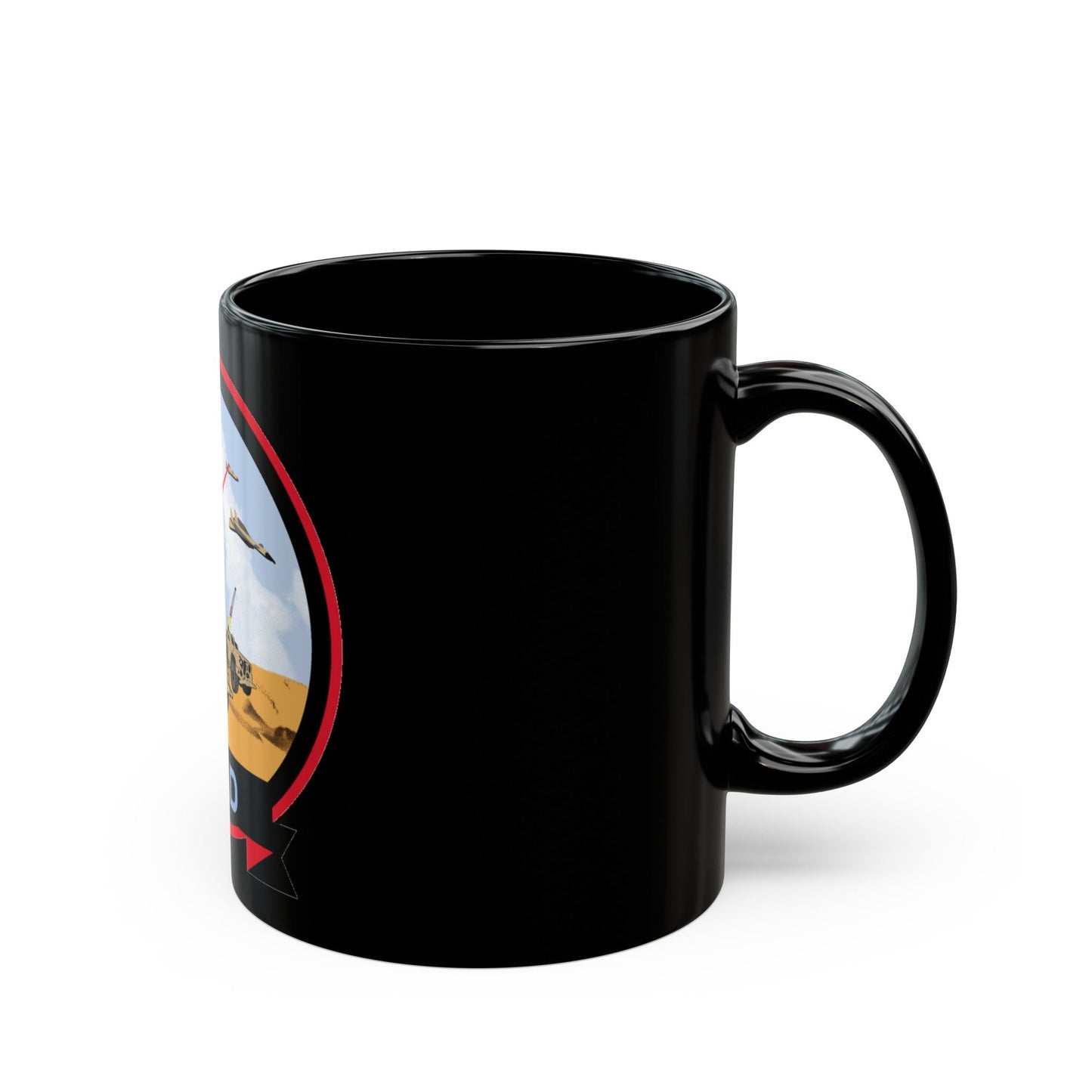 USMC Ground Based Air Defense (USMC) Black Coffee Mug-The Sticker Space