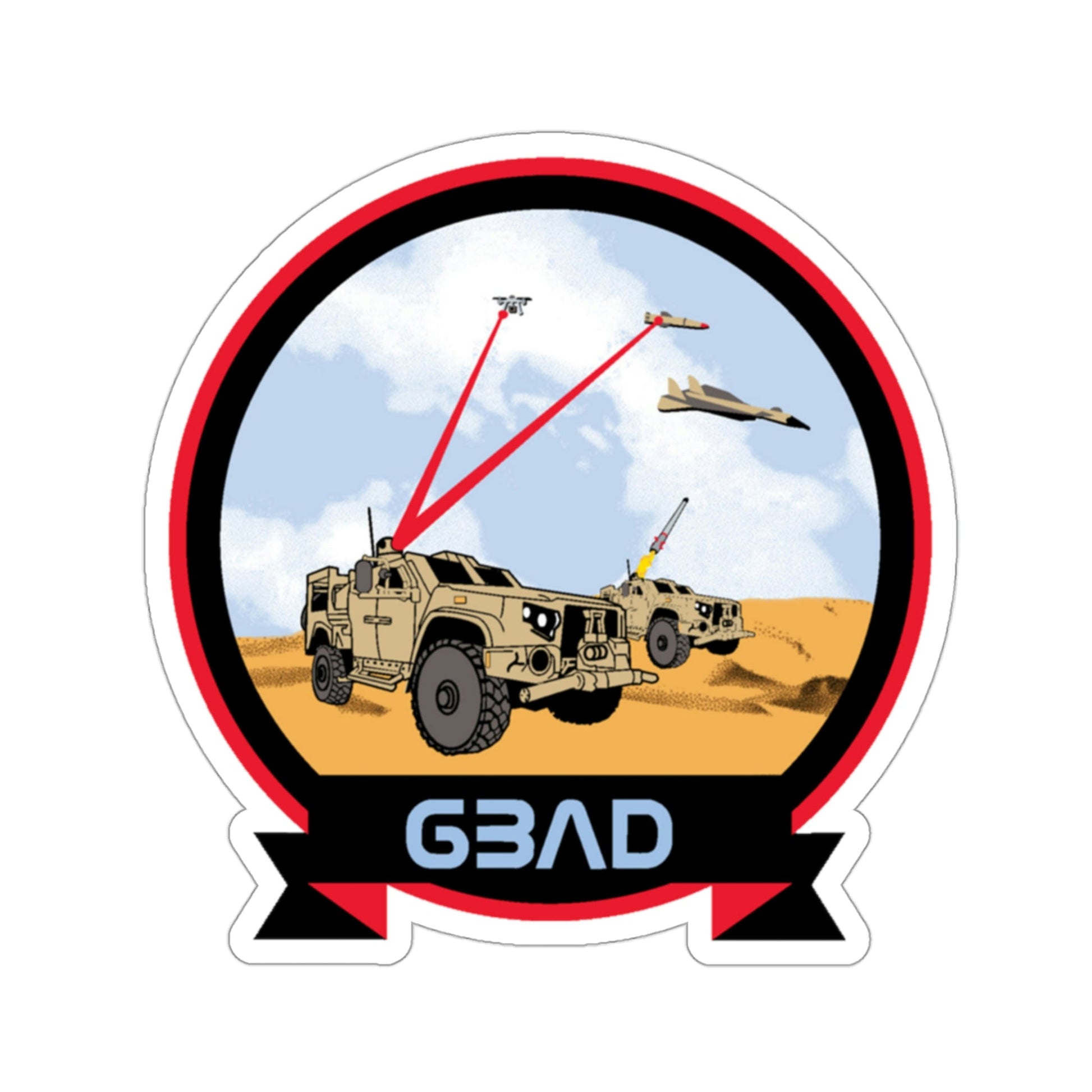 USMC Ground Based Air Defense (USMC) STICKER Vinyl Die-Cut Decal-3 Inch-The Sticker Space