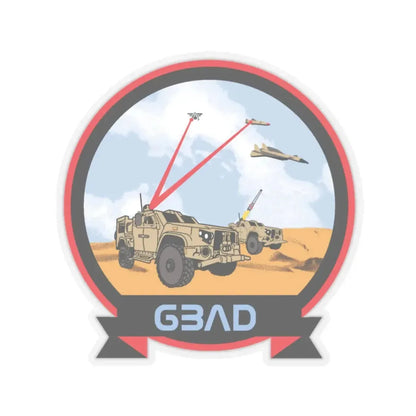 USMC Ground Based Air Defense (USMC) STICKER Vinyl Kiss-Cut Decal 6 Inch Transparent - The Sticker Space