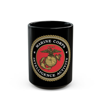 USMC Intell Acticity (USMC) Black Coffee Mug-15oz-The Sticker Space
