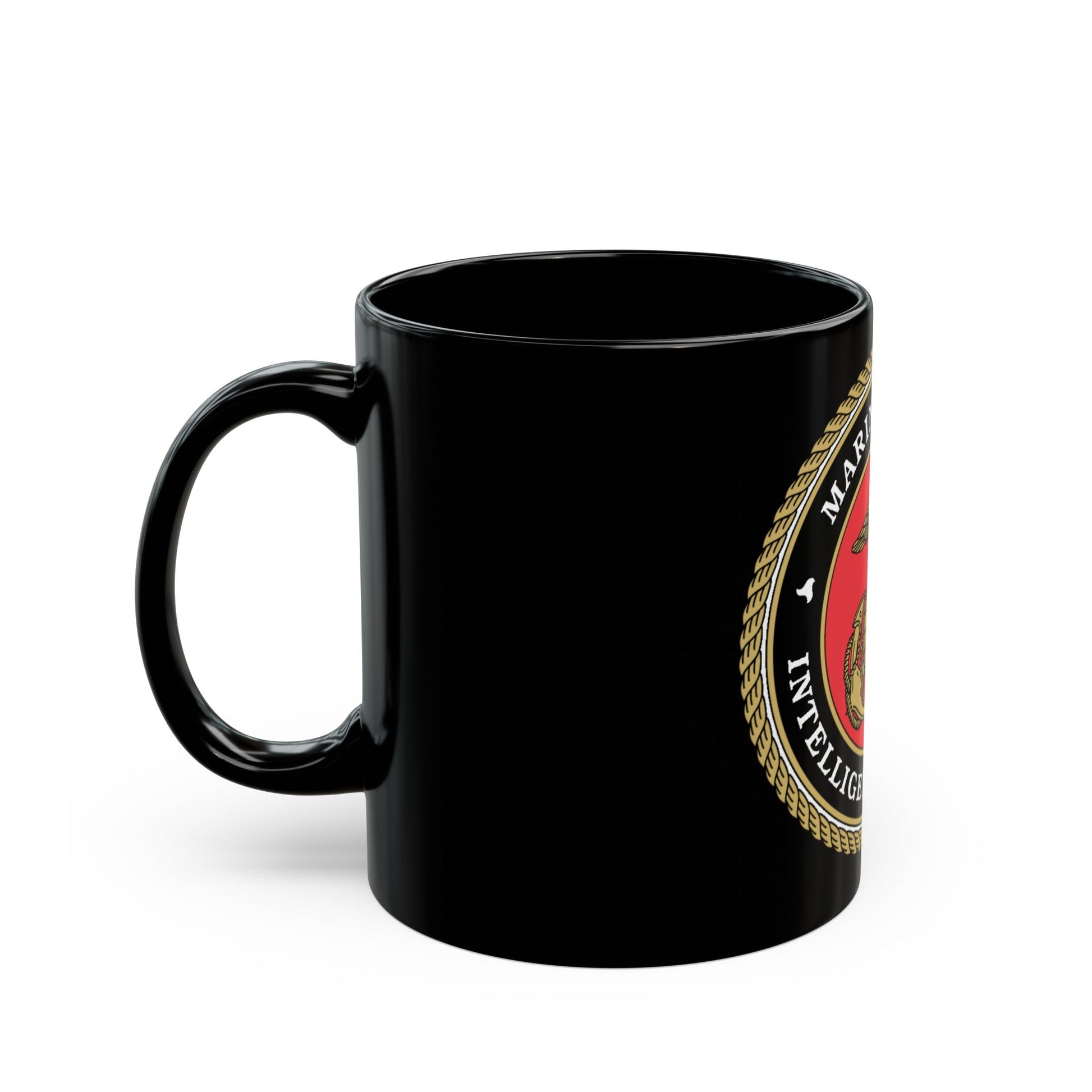 USMC Intell Acticity (USMC) Black Coffee Mug-The Sticker Space