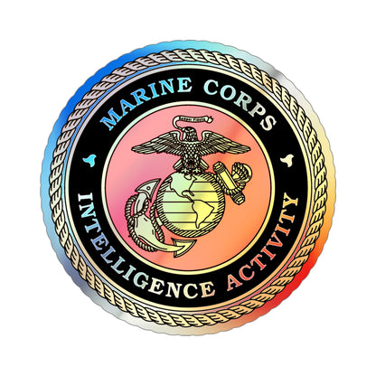 USMC Intell Acticity (USMC) Holographic STICKER Die-Cut Vinyl Decal-5 Inch-The Sticker Space
